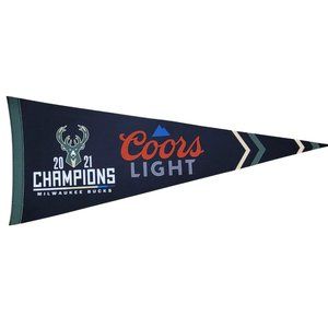 LIMITED EDITION Coors Light Bucks 2021 Championship Pennant